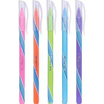 Ручка кулькова 1 Вересня Nexus сині чорнила упаковка 30 шт. (411834) - Pampik