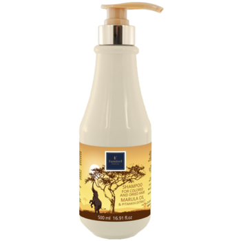 Шампунь Famirel Marula Oil для фарбованого і сухого волосся з олією льону, 500 мл - Pampik