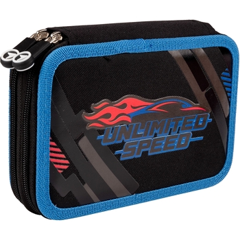 Пенал Yes Street Racing HP-01 жесткий двойной черный (533547) - Pampik - 4