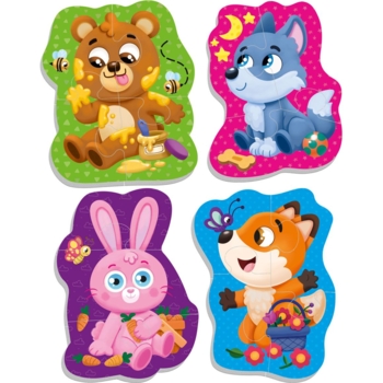 Пазли м'які Roter Kafer Лісові звірі, 14 елементів (RK6010-06) - Pampik