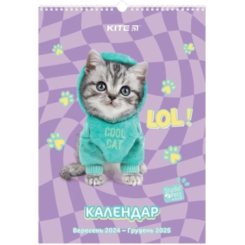 Календарь-планер Kite Studio Pets настенный на 2024-2025 г. (SP24-440) - Pampik