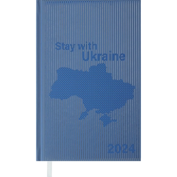Ежедневник датированный Buromax Free 2024 A6 голубой (BM.2576-14) - Pampik