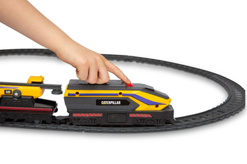 Залізниця Funrise CAT Будівельний експрес з міні-технікою (82949) - Pampik - 13