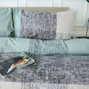 Простыня MirSon Ranforce Elite 17-4816 Meren 110х160 см серо-зеленая (2200009019876) - Pampik - 4