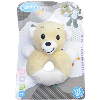 Игрушка развивающая Lindo с мягким кольцом Мишка (F 1021) - Pampik - 2