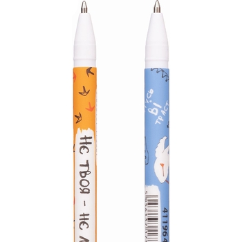 Ручка кулько-масляна Yes Гусь Slim сині чорнила упаковка 36 шт. (411964) - Pampik - 3