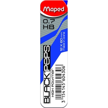Стрижні до механічних олівців Maped HB 0.7 мм (MP.560430) - Pampik