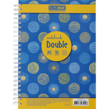 Книга записная Buromax Double А6, 96 листов желтая (BM.24671101-08) - Pampik