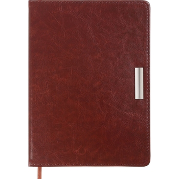 Ежедневник датированный Buromax Salerno 2024 A5 коричневый (BM.2133-25) - Pampik