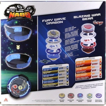 Набор Auldey Infinity Nado VI Battle Set Fury Wave Dragon vs Blazing War Bear (EU654181) - Pampik - 9