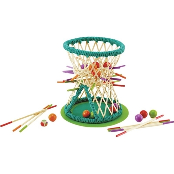 Головоломка из бамбука Hape Pallina с шариками (E5522) - Pampik