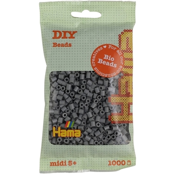Термомозаїка Hama Набір сірих біо-намистин Midi 5+ 1000 шт. - Pampik