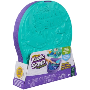 Набір піску для дитячої творчості Kinetic Sand Морські глибини 3 кольори, 680 г (71670) - Pampik