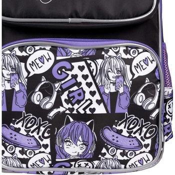 Рюкзак школьный Yes S-101 Anime, черный с фиолетовым (559590) - Pampik - 11