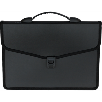 Портфель Buromax на 2 отделения А4 черный (BM.3734-01) - Pampik