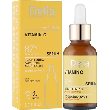 Сыворотка осветительная для лица Delia Cosmetics Serum с витамином С 30 мл - Pampik