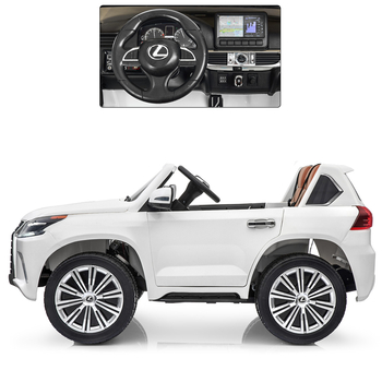 Электромобиль Bambi M 3906 EBLR-1 Lexus белый (26338) - Pampik - 2