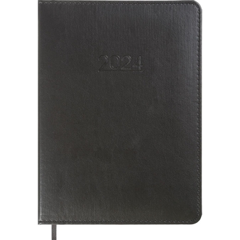 Ежедневник датированный Buromax Prime 2024 A5 черный (BM.2196-01) - Pampik