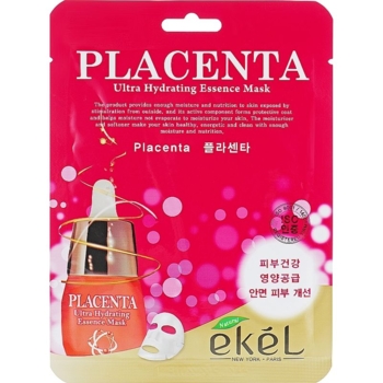 Маска тканинна Ekel з плацентою, 25 мл - Pampik