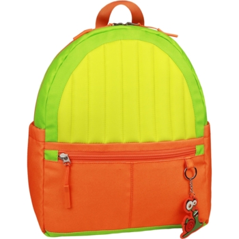 Рюкзак детский Bagland Bob Snail Maxi салатово-оранжевый, 30x14x36 см - Pampik
