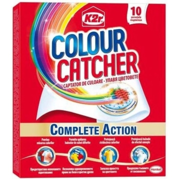 Салфетки для машинной и ручной стирки K2r Colour Cather, 10 шт. - Pampik