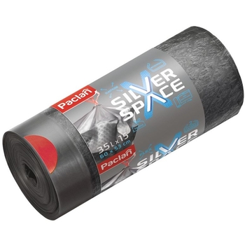 Мішки для сміття Paclan Silver Space 35 л,15 шт. - Pampik