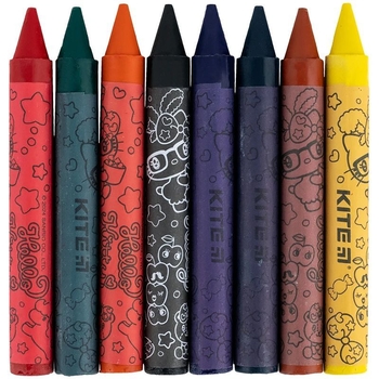 Мел восковой Kite Jumbo Hello Kitty, 8 шт. (HK24-076) - Pampik - 3