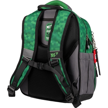 Рюкзак Yes Minecraft S-91 школьный серо-зеленый (559751) - Pampik - 5