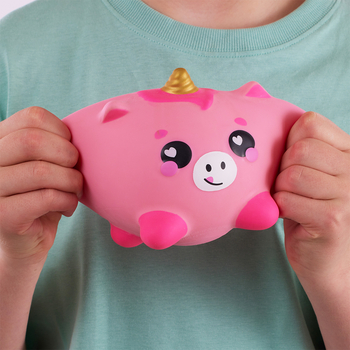 Игрушка-антистресс Smooshzees Luvzees Единорог Цаппи коллекционная розовая (8225) - Pampik - 6