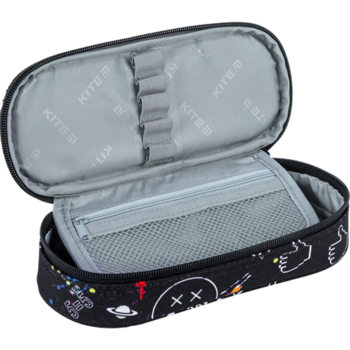 Пенал мягкий Kite 22x9.5x6 см, черный (K24-599-10) - Pampik - 3