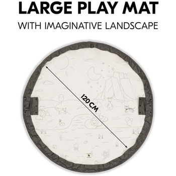 Ігровий килимок-сумка Hauck Play N Tidy Dark Grey - Pampik - 5