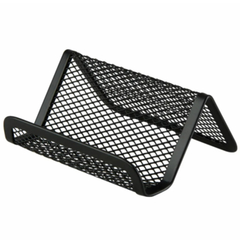 Подставка для визиток Buromax металлическая 95x80x45 мм черная (BM.6225-01) - Pampik