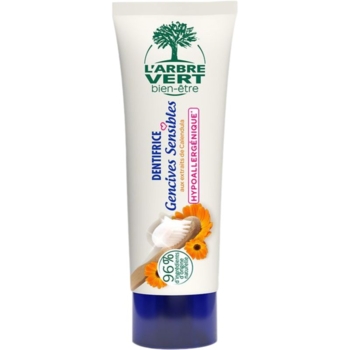 Зубная паста L'Arbre Vert для чувствительных десен гипоаллергенная с календулой, 75 мл - Pampik