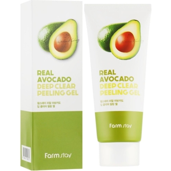 Зволожуючий пілінг-гель FarmStay Real Avocado Deep Clear Peeling Gel з екстрактом авокадо 100 мл - Pampik