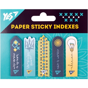 Индексы бумажные Yes Ukraine 55х15 мм 100 шт. (170413) - Pampik