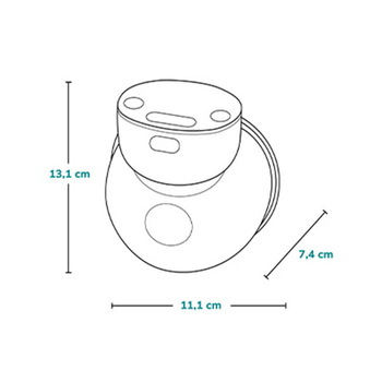 Молоковідсмоктувач Lionelo Fidi Free Simple White (LOC-FIDI FREE SIMPLE WHITE) - Pampik - 6