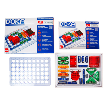 Конструктор електронний Doka Перший транзистор 118 схем - Pampik - 4