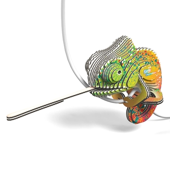 Сборная 3Д модель Eugy Зоопарк Хамелеон (XEG-075) - Pampik - 3