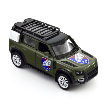 Автомодель TechnoDrive Шеврони Героїв Land Rover Defender 110 25 ОПДБр (250289M) - Pampik - 2