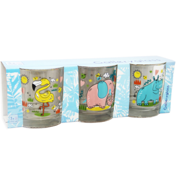 Стаканы Galleryglass Chile Зоопарк, низкие, 250 мл, 3 шт. (86005472) - Pampik