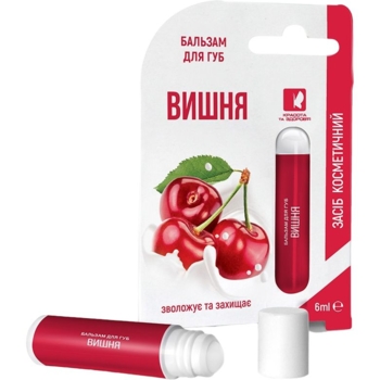 Бальзам для губ Enjee Вишня, роликовий, 6 мл - Pampik