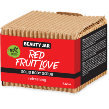 Твердый скраб и моющее средство Beauty Jar Красная фруктовая любовь 100 г - Pampik