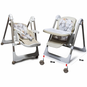 Стульчик для кормления Bambi M 5897 beige - Pampik - 4