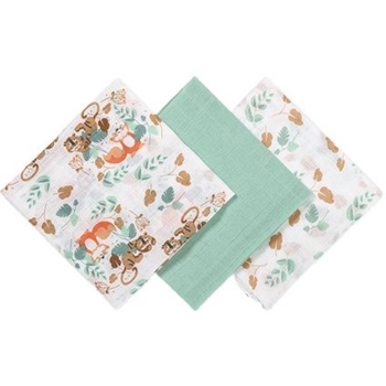 Пеленки BabyOno муслиновые хлопковые 70х70 см, 3 шт., салатовый (348/12) - Pampik - 2