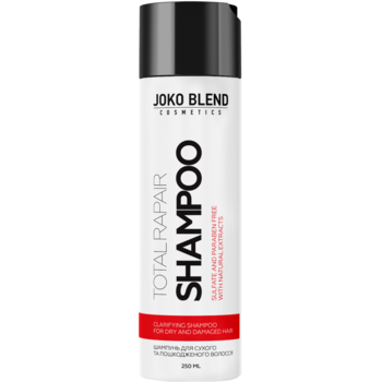 Безсульфатний шампунь Joko Blend Total Repair для сухого та пошкодженого волосся, 250 мл - Pampik