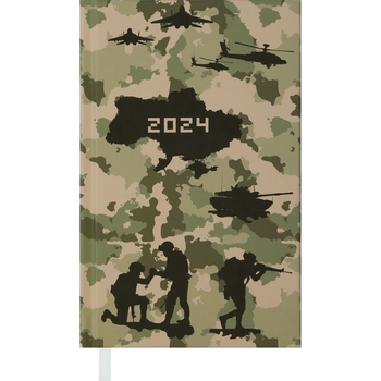 Еженедельник датирован Buromax Heroes 2024 A6 зеленый (BM.2880-36) - Pampik