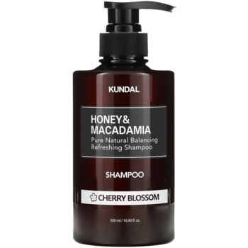 Шампунь для волос Kundal Honey & Macadamia Cherry Blossom безсульфатный, 500 мл - Pampik