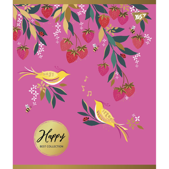 Набір зошитів Yes Happy Pantone Gold А5,в клітинку, 96 аркушів, 5 шт. (766901) - Pampik - 4