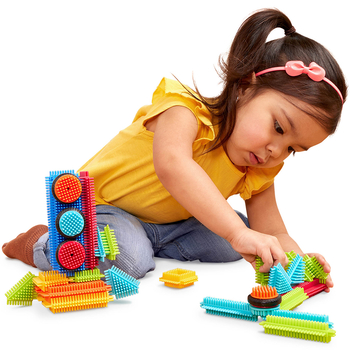 Конструктор-брістл Battat Lite Bristle Blocks Будівельник 36 деталей (BT3099Z) - Pampik - 7