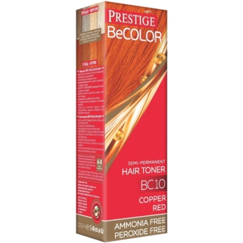 Тонувальний бальзам для волосся Vip's Prestige BeColor 100% відтінок BC 10 (Мідно-червоний) 100 мл - Pampik